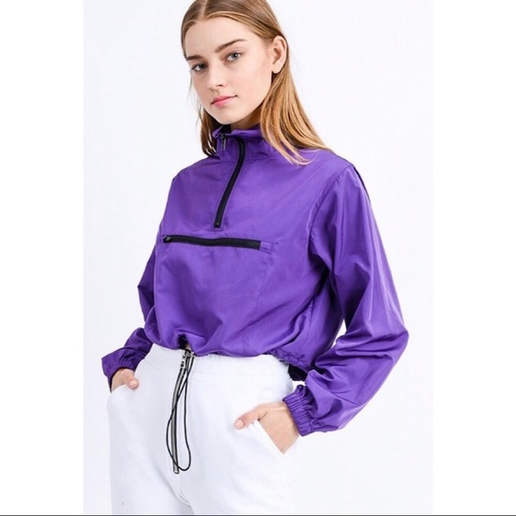 Jackets & Blazers - Purple windbreaker